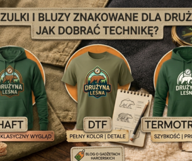 Koszulki i bluzy znakowane haftem komputerowym dla drużyn harcerskich — realizacja plakietkahaftowana.pl