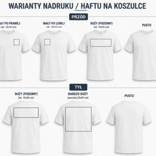 Koszulka drużyny KIDS z nadrukami